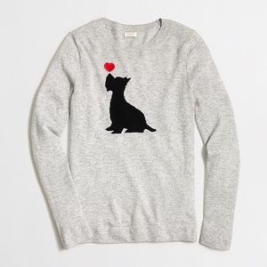 J. Crew Intarsia Scottie Dog Sweater